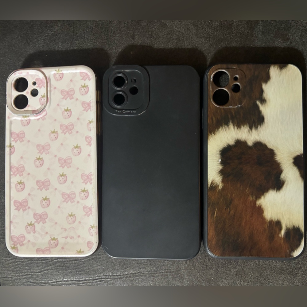 Stylish Black, Pink, and Brown Phone Cases